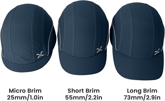 TIHEEN Unisex Safety Bump Cap, Baseball Hat Style with Reflective Stripes Lightweight and Breathable Hard Hat Head Protection Cap