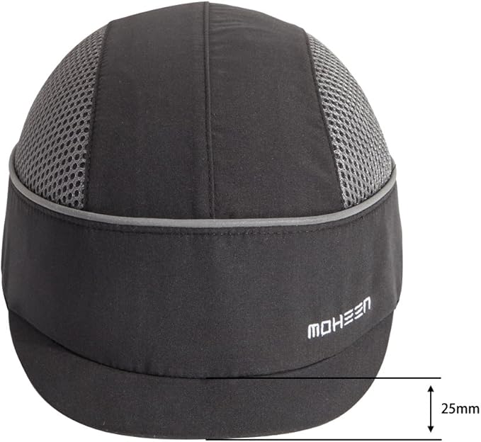 MOHEEN Safety Bump Cap, Baseball Hat Style with Reflective Stripes Lightweight and Breathable Hard Hat Head Protection Cap