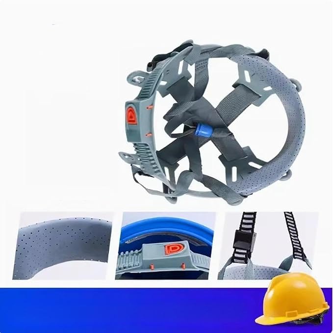 MYCENSE 8 Point Hard Hat Replacement Suspension Replace Part Adjustable Attachment Construction Hard Hat Liner Bump Cap Insert, Push Adjustment