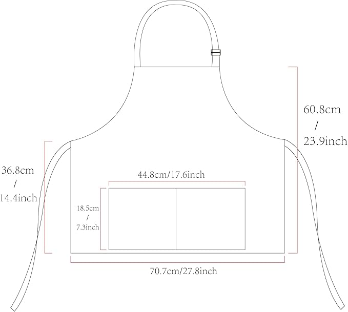 Short Bib chef Apron - Waterdrop Resistant Aprons with Buckle Pockets Cooking Kitchen, Aprons for Men and Women