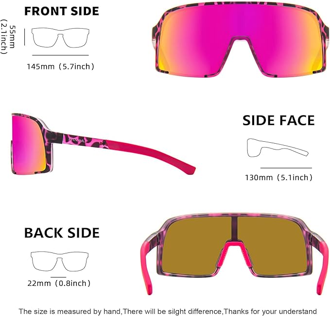 MAXJULI Polarized Sunglasses for Men Women, Windproof Outdoor Sports Cycling Running UV400 Protection Sun Glasses 8121
