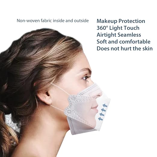KN95 Face Masks for Adults 50 Pack, Individually Wrapped, 5-Ply Blue Disposable Face Mask Against PM 2.5 Smoke & Dust, Filtration Efficiency 95%