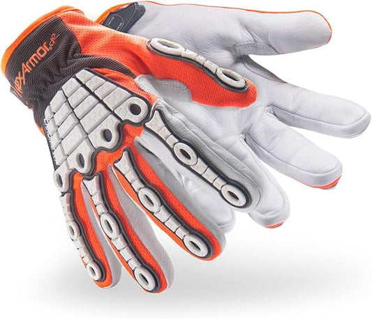 HexArmor Cut-Resistant Impact Protection Breathable Work Gloves | Chrome SLT ® Series 4073 | X-Small