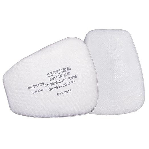 280PCS 5N11 Filter - 6001 Filter for 6200, 6800, 6000, 7501, 7502 Series Respirator, Particulate Filter Cotton Against Dust, Paint, Spray, Chemicals