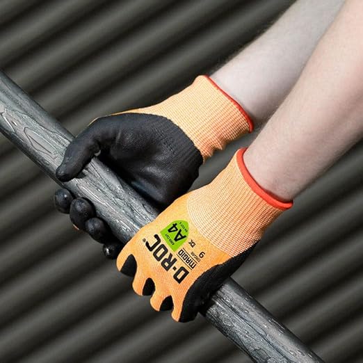 MAGID D-ROC ANSI A4 Oil & Liquid Absorbing TriTek Work Gloves, 12 Pairs, Size 6/XS (DXG48)