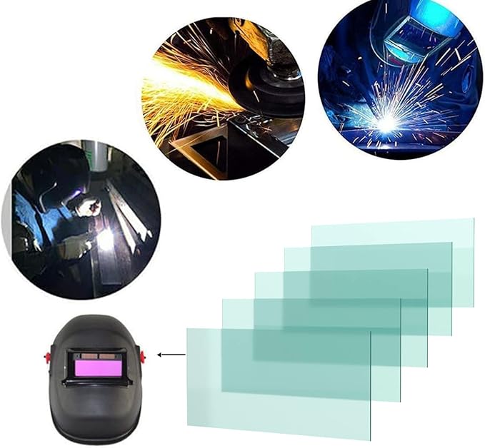 2'' x 4.25'' Welding Helmet Hood Replacement Clear Lens Cover (20pcs)