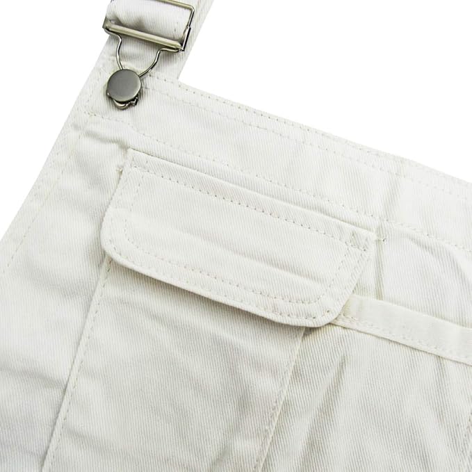 LONGBIDA Men's Denim Bib Overalls Fashion Slim Fit Jumpsuit with Pockets