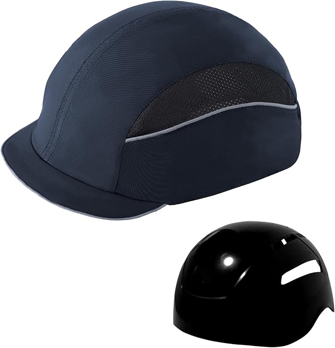 Lightweight Hard Hat Safety Bump Cap Safety Hard Hat Head Protection Cap Breathable Baseball Hat Style Comfortable Head Protection Hat for Work