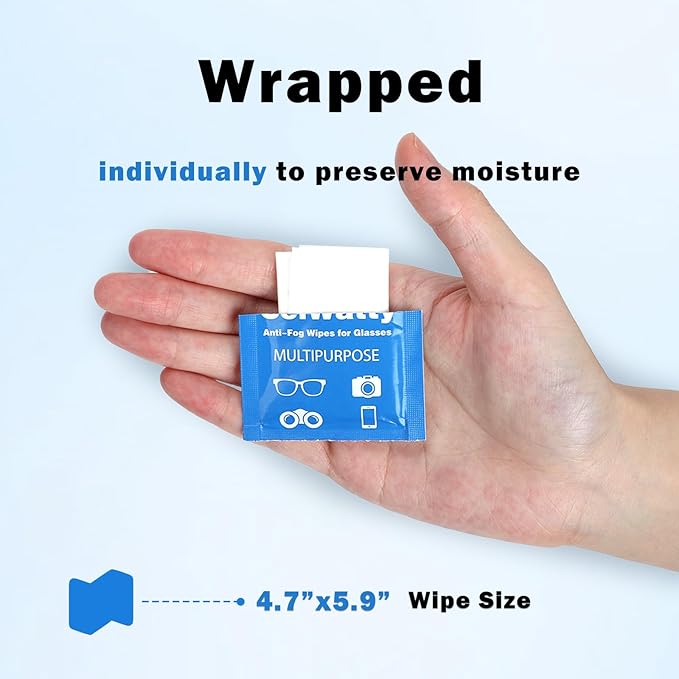 Lens Wipes for Eyeglasses,110 Pack Lens Cleaning Wipes,Individually Wrapped Pre-Moistened Eyeglass Wet Towel,Sracth-Free Streak-Free Eyeglasses Cleaning for Sunglasses, Goggles & Camera Lens