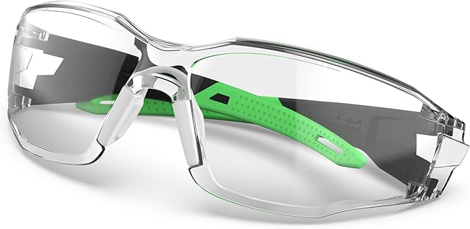 Safety Glasses Anti-Fog Goggles Clear Lens,Adjustable Frames Blue Light Blocking Eye Protection For Men Women