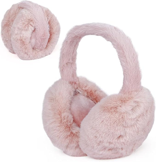 1 Pcs Headband Winter, Ear Muffs for Women & Men, Foldable Fluffy Earmuffs with Headband, Headband Winter