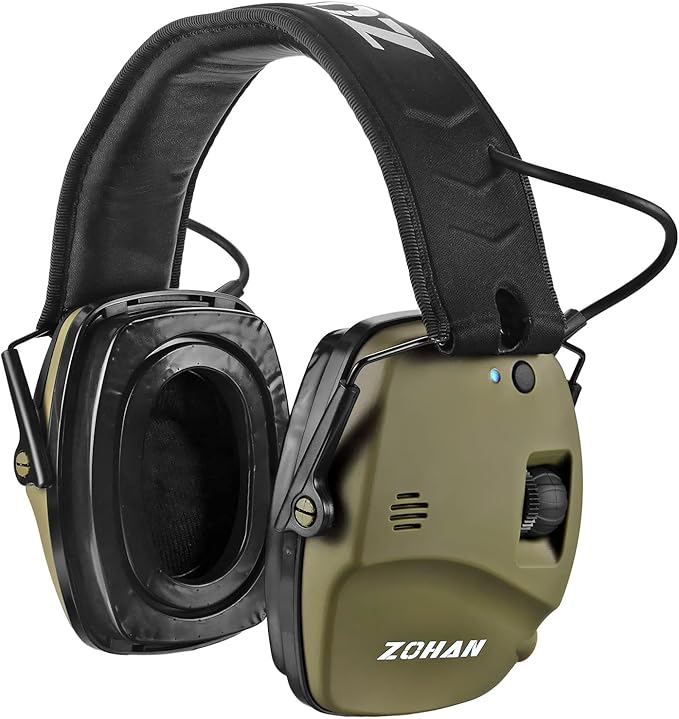 ZOHAN 035 Bluetooth 5.4 Shooting Ear Protection Earmuff, Active Noise Canceling, Hearing Protection with Sound Amplification