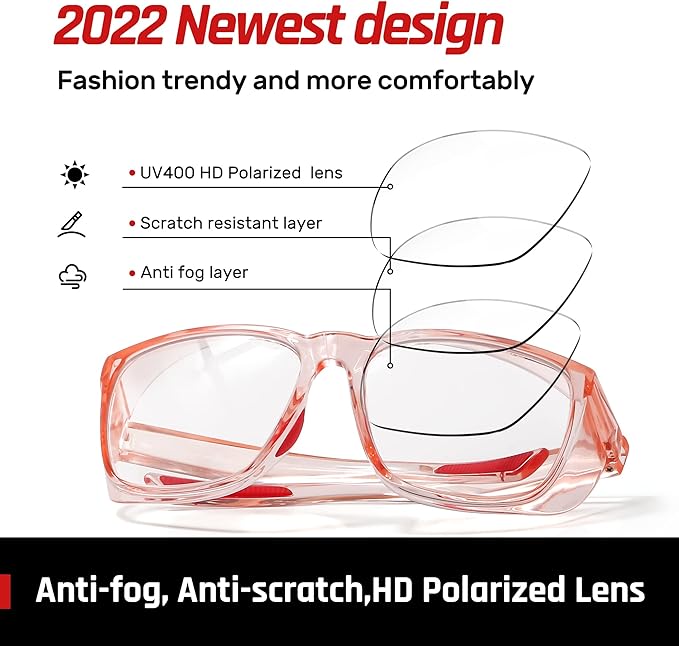 Safety Glasses Anti-Fog Eye Protection Blue Light Blocking Glasses for Women Men