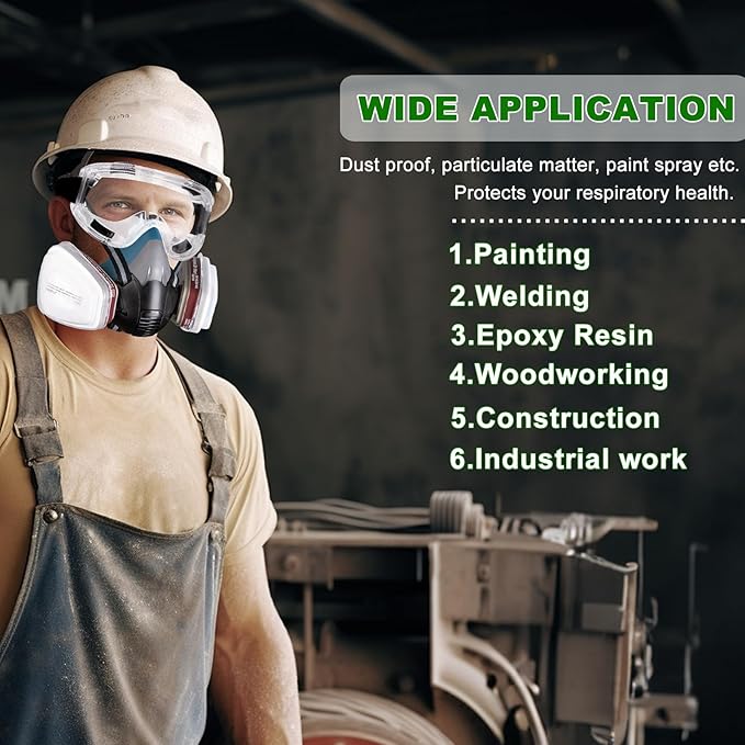 50PCS 5N11 Filter, Replacement Respirator Filter Cotton, Spray Paint and Chemical, Filter Cotton for 6200, 6502, 7502, 7501, 6800, 4008, FF402 Series Respirators