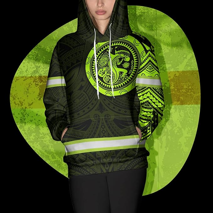 Matedecor Skull High Visibility Shirt Men Reflective Safety Shirts US Flag Custom Name Workwear, Runners, Walkers, Patriotic