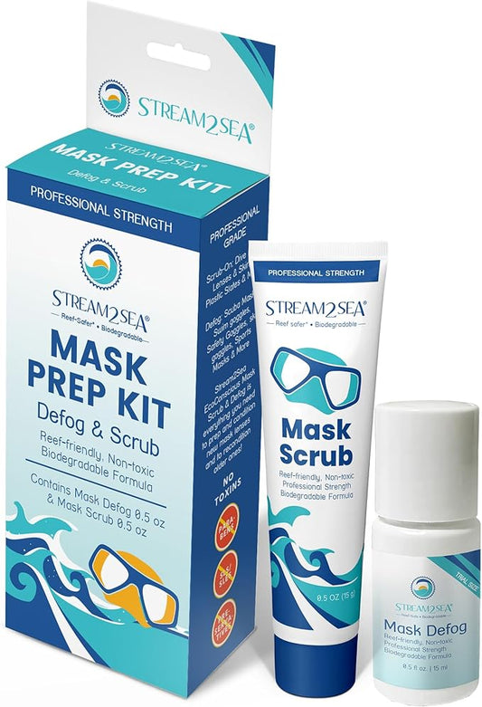 STREAM 2 SEA Mask Defog, Reef Friendly Defogger Coating Anti Fog Mask for Glasses, Snorkel Mask, Scuba Divers, Ski Goggles and Sports Glasses Equipment