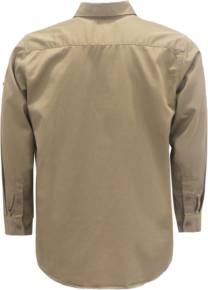 TICOMELA FR Shirts for Men Flame Resistant/Fire Retardant Shirt NFPA2112 7.5oz Men's Welding Shirt