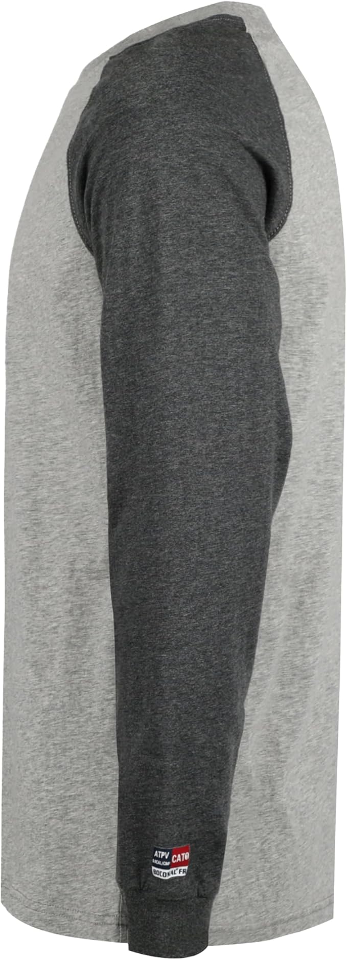 BOCOMAL FR Shirts Two-Tone Crew for Summer 4oz EX Lightweight Flame Resistant Long Sleeve Work T-Shirt Base Layer