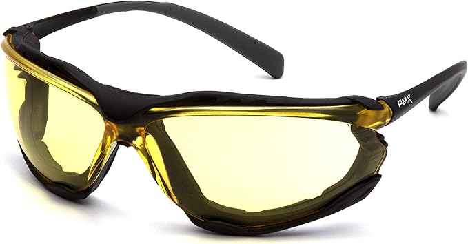 Pyramex Proximity Safety Glasses Eye Protection, Amber H2X Anti-Fog