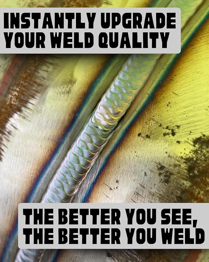 The King | Shade 9 Gold Welding Lens 2x4 1/4 | Aqua Colored Glass Welding Lens | Shade 9 Welding Lens 2x4 1/4, Perfect Size For a Sugar Scoop Welding Hood, or Pancake Welding Hood | Ridge Products