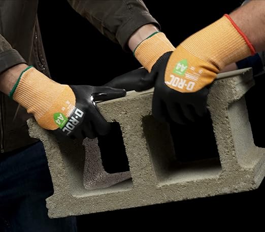 MAGID D-ROC ANSI A4 Oil & Liquid Absorbing TriTek Work Gloves, 12 Pairs, Size 12/3XL (DXG49)