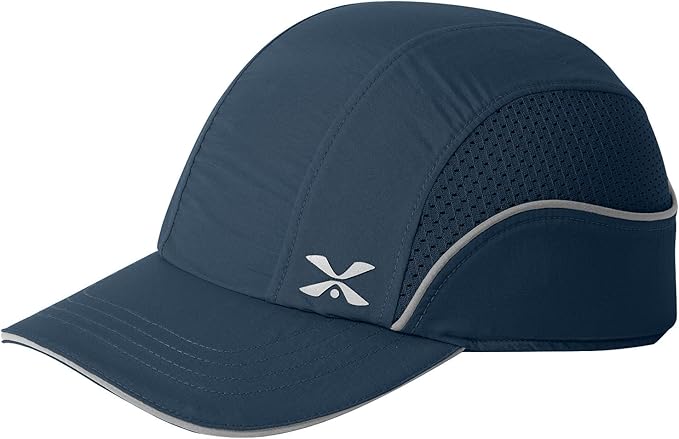 Lightweight Safety Bump Cap - Breathable Baseball Style Protective Hat with Reflective Stripes