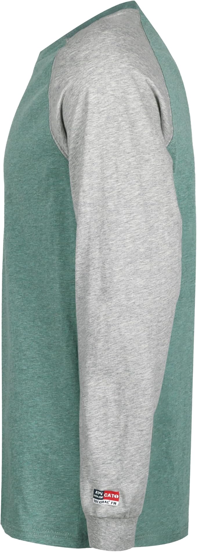 BOCOMAL FR Shirts Two-Tone Crew for Summer 4oz EX Lightweight Flame Resistant Long Sleeve Work T-Shirt Base Layer
