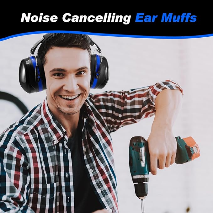 TrelaCo 3 Set 28db Shooting Ear Protection Safety Earmuffs Set for the Range, Shooting and Hunting