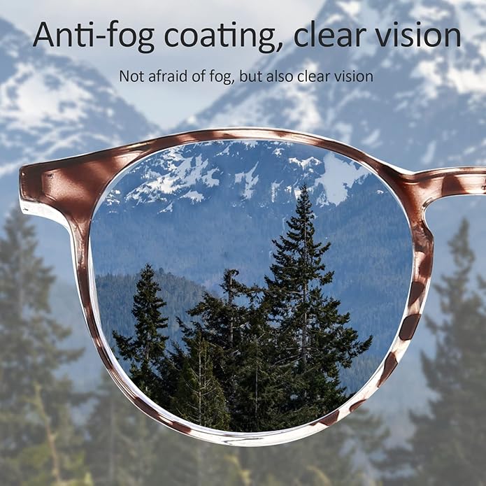 Outray 2 Pairs Anti Fog Safety Goggles Protective Glasses Blue Light Blocking Eyeglasses for Men Women