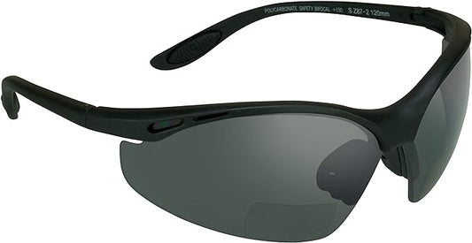 proSPORT Bifocal sunglass Safety Reader Z87 Wrap Around No Slip Grip +1.50 +2.00 +2.50 +3.00