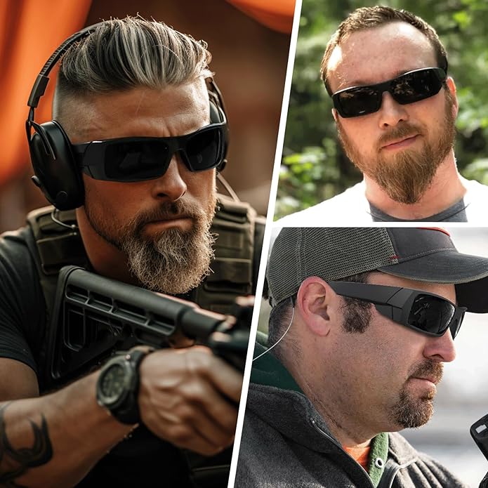 WISTON Z87 Sunglasses Wrap Around Sunglasses for Men Rectangular Safety Glasses UV400 for Sport Working 8231