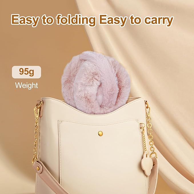 1 Pcs Headband Winter, Ear Muffs for Women & Men, Foldable Fluffy Earmuffs with Headband, Headband Winter