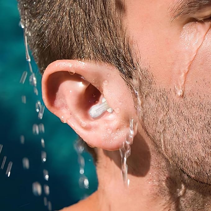 SUPVOX 40pcs Silicone Earplugs Soft Ear Protection Ear Plugs Water-Proof Ear Plugs Noise Reducing Ear Plugs (Transparent)