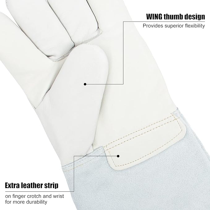 BEETRO -292℉/-180℃ or Above Antifreeze Gloves for Dry Ice Handling Liquid Nitrogen Sponge and Cotton Inner