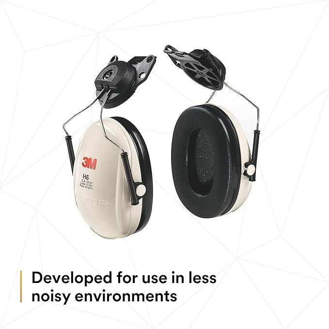 3M PELTOR Hearing Protection Optime 95 Earmuffs, Adjustable Earcups, E-A-Rfit Compatible, Stainless Steel
