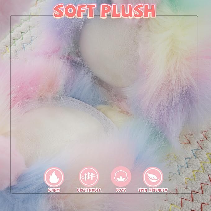 XIAOHAWANG Winter Earmuffs for Kids Girl Warm Ear Muffs Baby Boy Plush Padded Ear Warmer