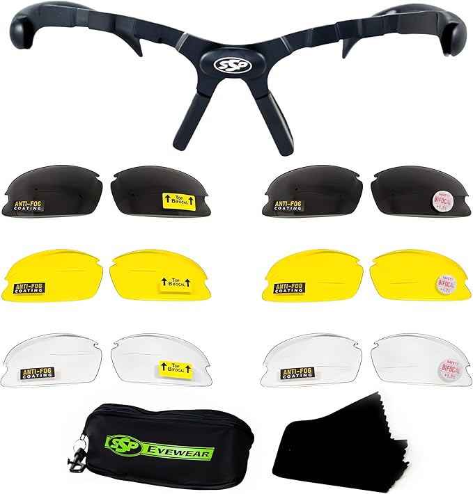 First Responder's Choice! Tactical Shooting Glasses for Front Sight Focus 99% of Inaccuracy Occurs When You Can’t See Your Sights. Maintains a Natural Shooting Stance. Top Focal® Anti-Fog, ANSI Z87.1+
