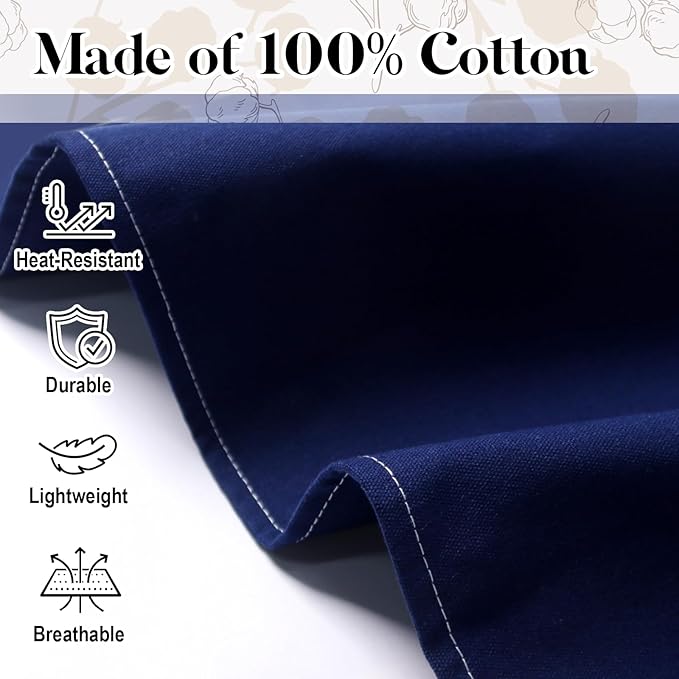 Chef Apron for Men Women with Pockets,Cross Back Cotton Canvas Plus Size Apron for Cooking BBQ Baking Gardening