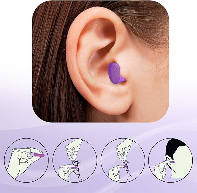 MOLDEX Soft Foam Earplugs 10 Pairs Ear Plugs for Sleeping, Snoring, Work, Travel, Shooting - 33dB Highest NRR Made in USA