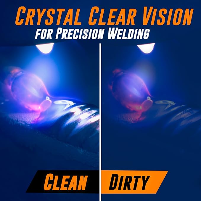 Mutt Tools 100 Pack of Clear Welding Lenses 2x4.25" – .04” Thick 2x4 Clear Welding Lens – Fits Most Standard Size Helmets, 2x4-1/4”