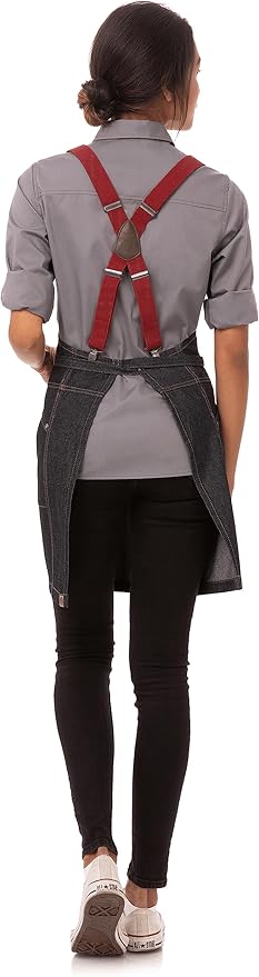 Chef Works Unisex Berkeley Short Bib Apron