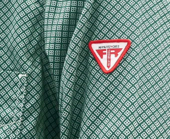 TICOMELA FR Shirt for Men Flame Resistant Shirts 6.5oz Light Weight Plaid Men's Fire Retardant Shirts