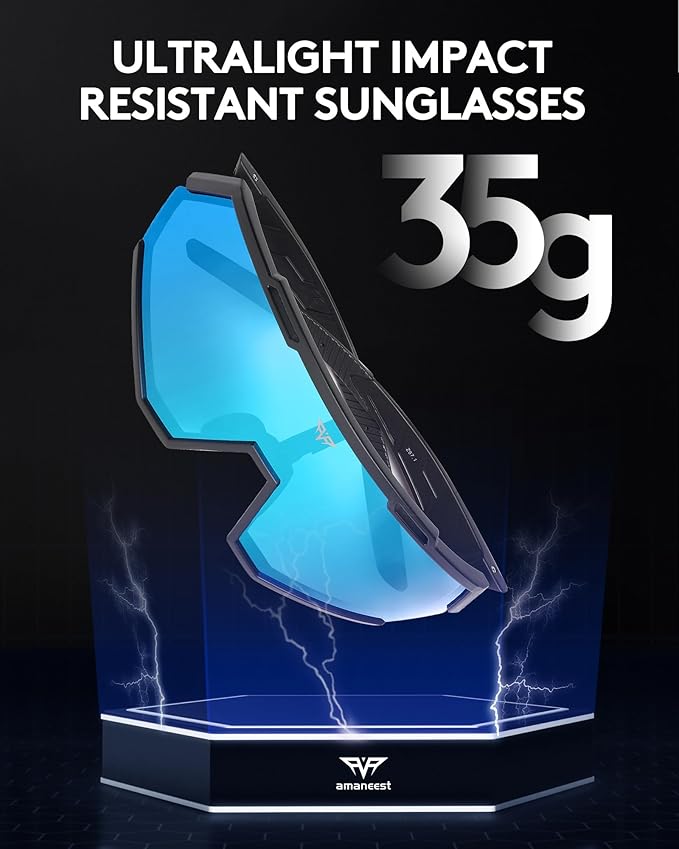 Sunglasses UV Protection Cycling Sunglasses for Men and Women,Impact Resistance Z87.1 for Construction