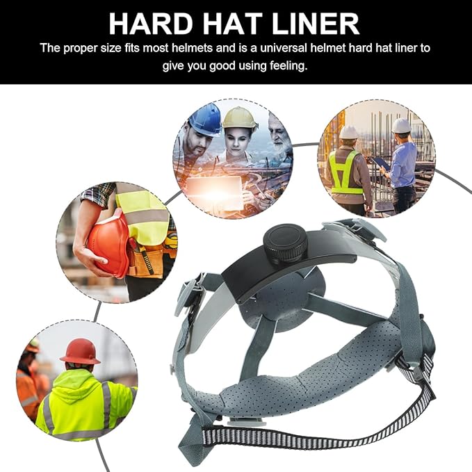 Housoutil Hard Hat Suspension Replacement Liner for Enhanced Comfort and Support - Adjustable Knob Design, Comfortable Hard Hat Accessory