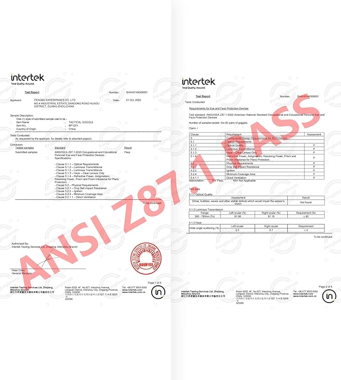 Shooting Glasses for Men and Women Anti Fog ANSI Z87.1 Eye Protection