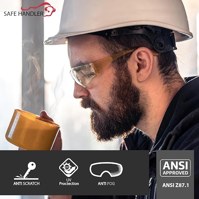 Hyline Anti-Fog Color Safety Glasses Variety, Impact Resistant, Polycarbonate, Anti-Scratch