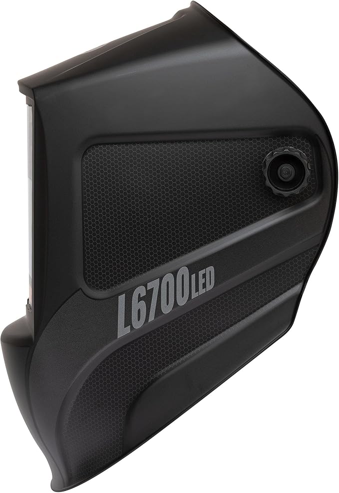 Eastwood L6700 MIG TIG Welding Helmet Matte Black with LED Light