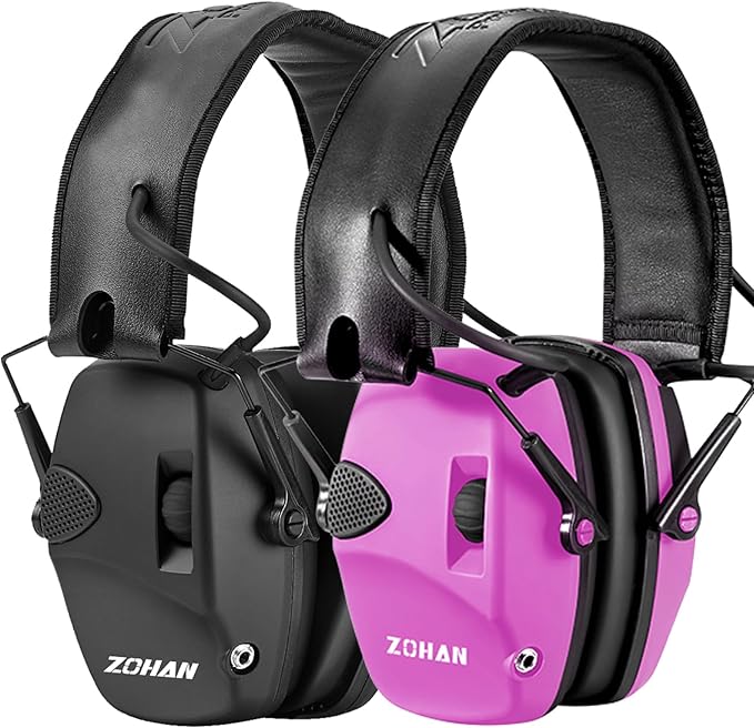 ZOHAN EM054 Electronic Ear Protection for Shooting Range with Sound Amplification Noise Reduction, Ear Muffs for Gun Range