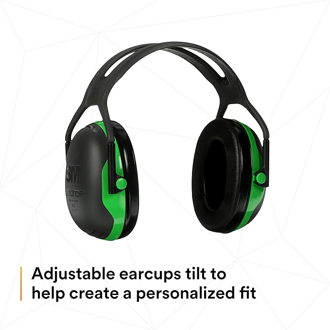3M PELTOR Ear Muff Hearing Protection, X1 Series, Noise Protection, Construction, Manufacturing, Maintenance, Automotive