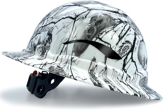 Full Brim Hard Hats ANSI/ISEA Z89.1 Type I Class E Certified 6-Point Suspension Lightweight Vented Adjustable Safety Helmet for Construction Industrial